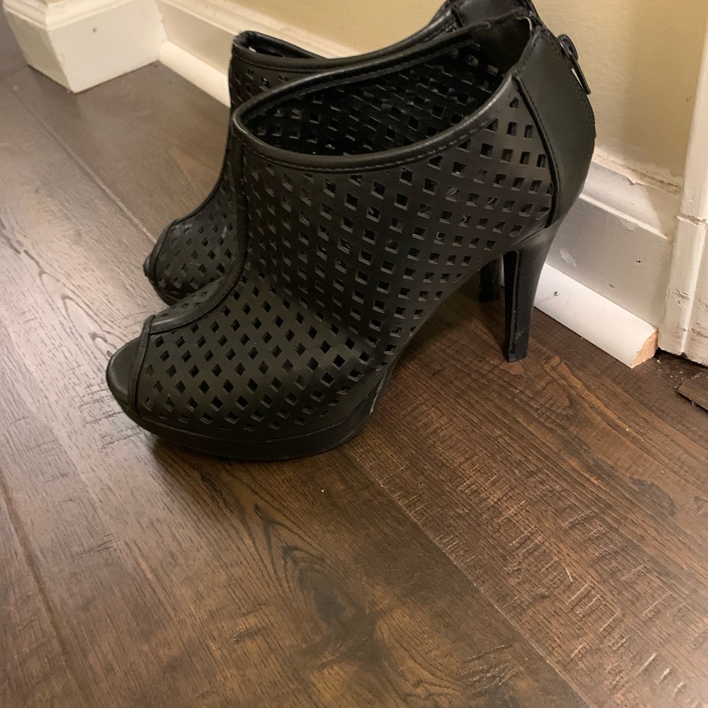 Torrid Leather platform Booties